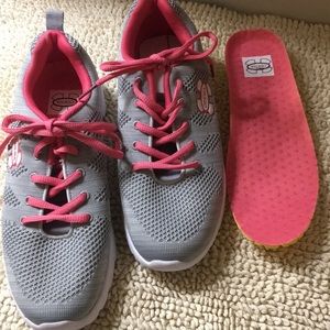 ODEMA Gray/Pink Running Shoes Sneakers Sz 6.5 Lace Up New